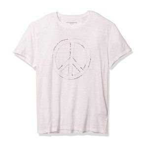 John Varvatos Peace Sign Embroidered Crew T-Shirt